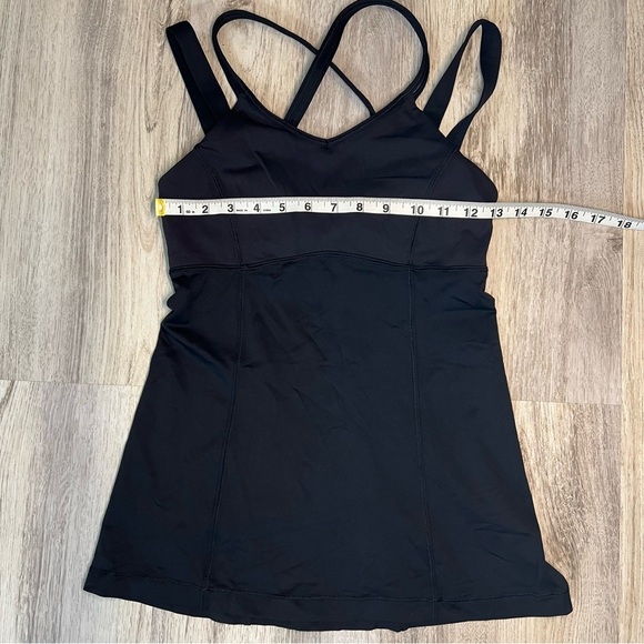Lululemon Ace Tank Womens Size 6 Black Strappy Criss-Cross Back Active Yoga Top. - Picture 5 of 7